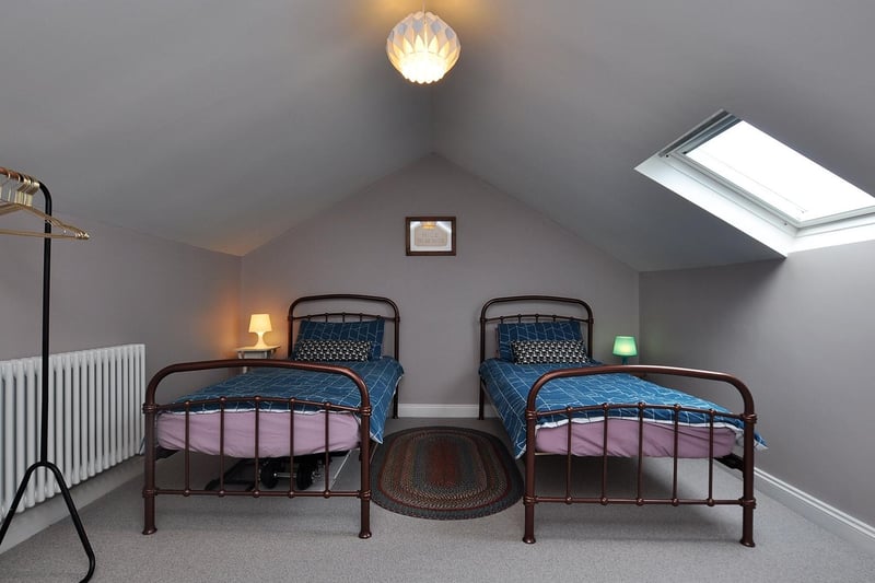 The attic bedroom has room for two