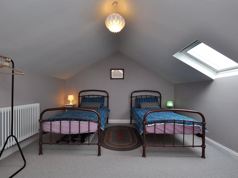 The attic bedroom has room for two
