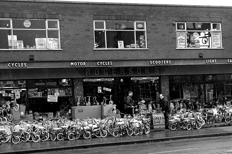 Rogerson's Cycles of Orrell Post take delivery of 1,200 bicycles in 1969