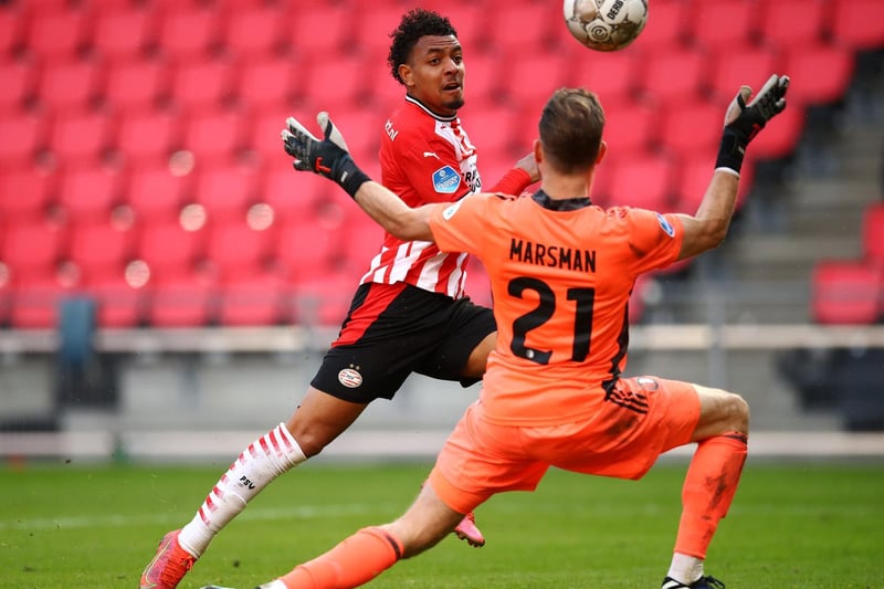 Liverpool are also said to be keen on PSV Eindhoven forward Donyell Malen who is valued at around £30m. Malen, 22, is a Dutch international who left Arsenal back in 2017. (Daily Star). Photo by Dean Mouhtaropoulos/Getty Images.