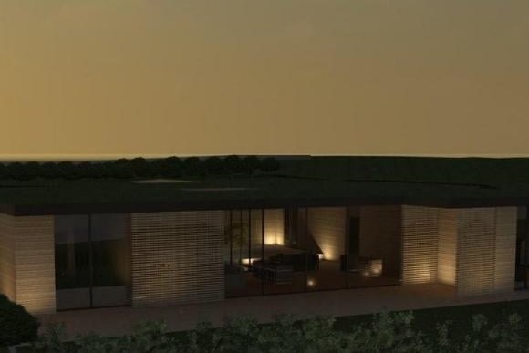 An artist's impression of the proposed underground house.