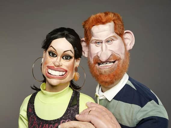 Duke and Duchess of Sussex in puppet form for the new series of Spitting Image (Avalon/Mark Harrison/PA Wire)