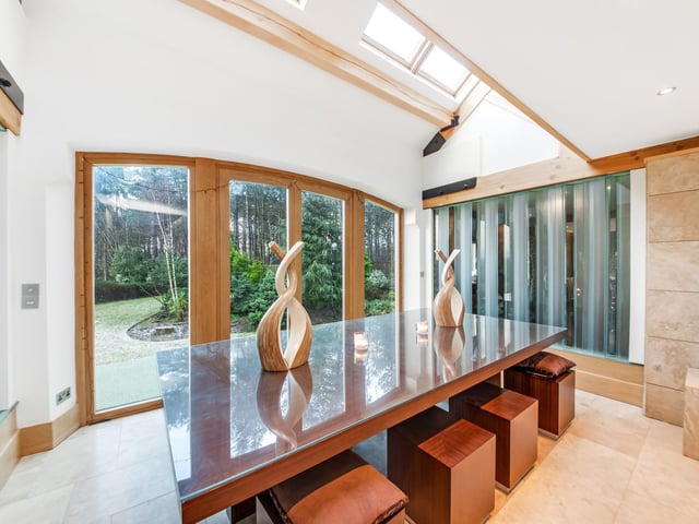 A well lit dining space that could be changed to alternative use if preferred.
