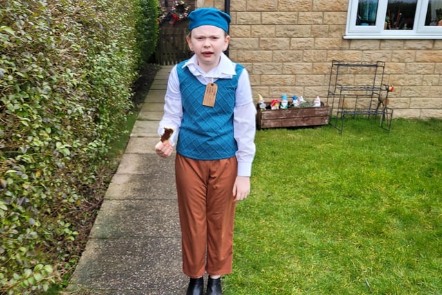 Lily Rose Sanderson-Towse (aged 11) dressed up as William from Goodnight Mr Tom