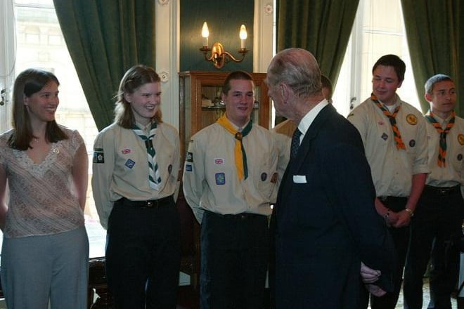 Prince Philip at Halifax Town Hall back in 2004.