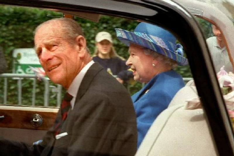 The Queen and Prince Philip leave Myerscough College after Friday's Royal visit.