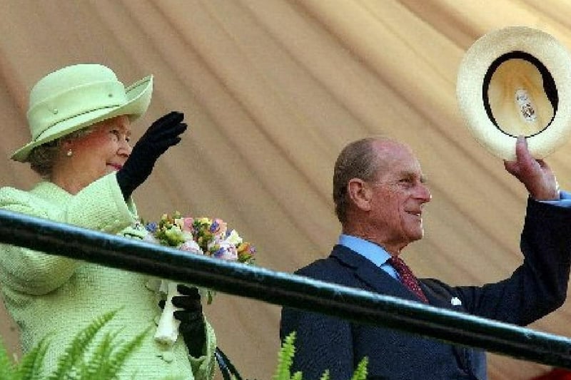 The Queen and Prince Philip during their visit to Preston