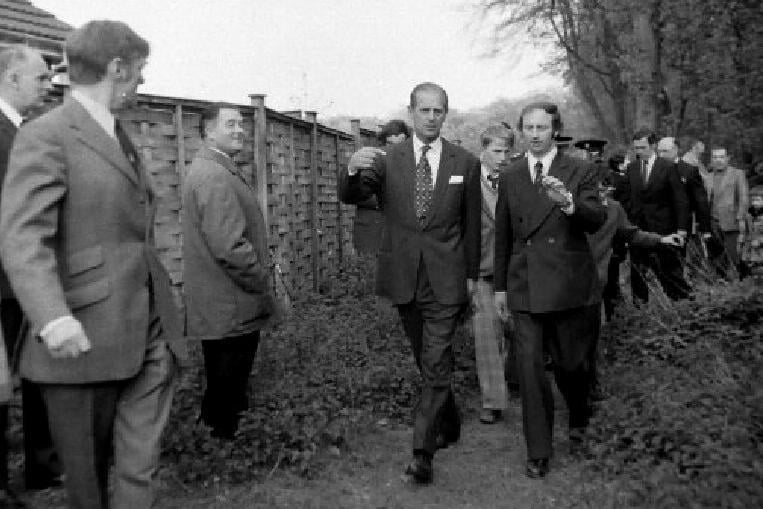 The Duke of Edinburgh opens  Witchwood woodland walk, which  runs from Skew Bridge in Ansdell to Lytham Railway Station). 
historical dated 4/5/74