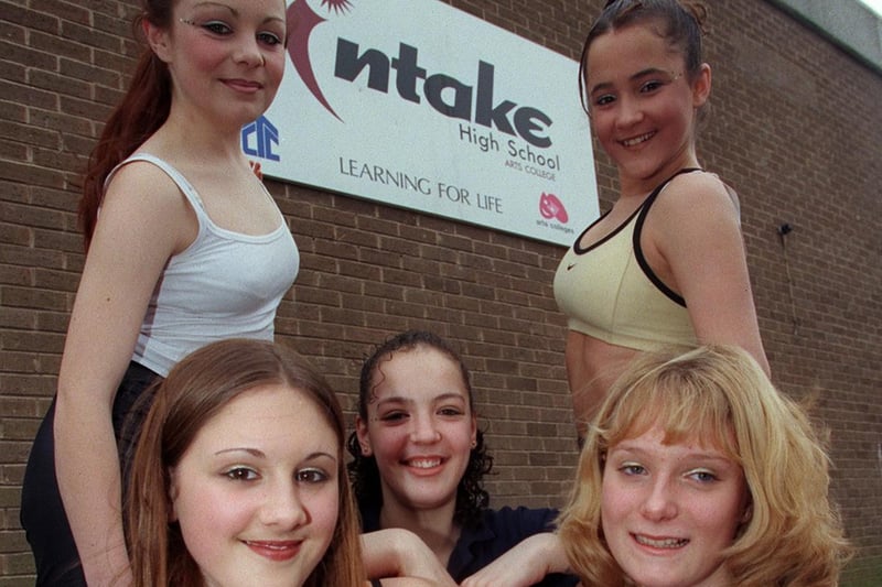 Pupils from Intake High School which was granted arts college status in January 1999.
