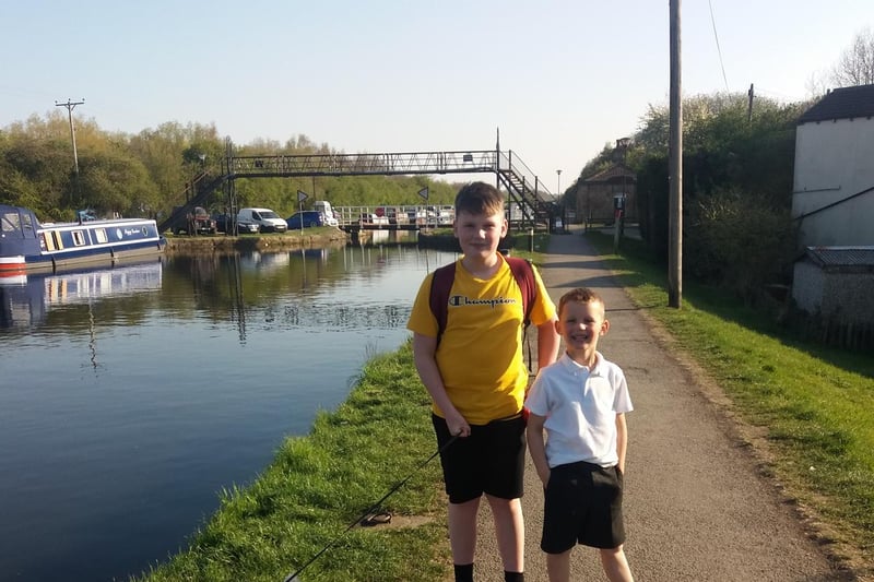 Jodie said: "I went for a lovely meal at the ferryboat in Stanley and for a walk along the canal with my two boys Alfie and Oliver and our dog Penny."