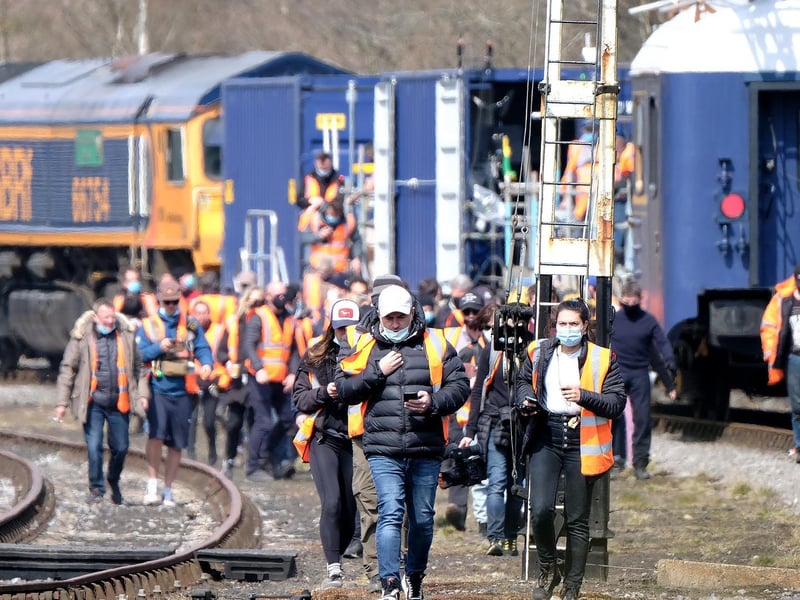 A source said there are around 300 crew members in total