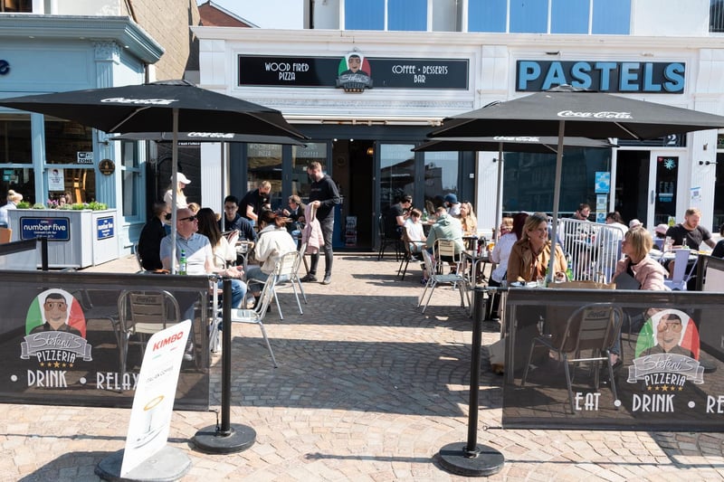There's no need to book at Stefani's Pizzeria, with customers encouraged to turn up to enjoy their outdoor space in Cedar Square. You can enjoy a pizza with them between 12pm and 9pm Tuesday to Sunday.