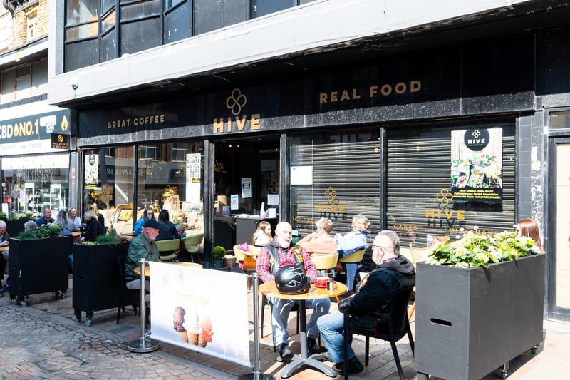Whether you are after breakfast, brunch or just a slice of cake, the outdoor area of Hive in Church Street is open Monday to Saturday 9am until 5pm, and Sunday 10am to 3pm.