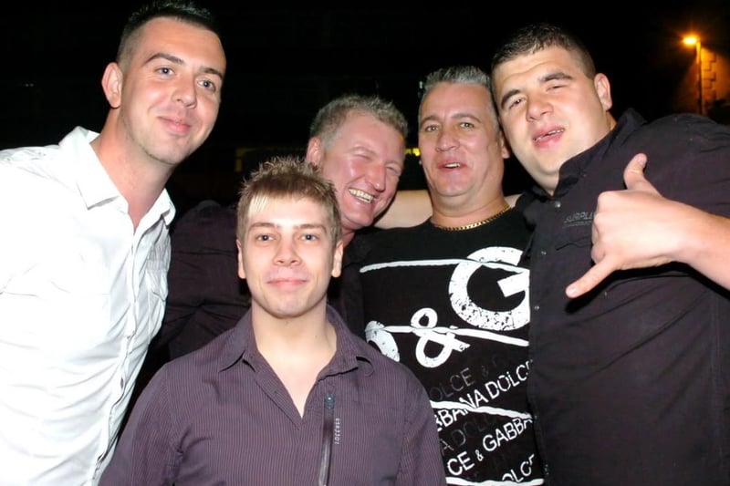 Ricky, Simon, Craig, Jordan and Lee in town 2008.