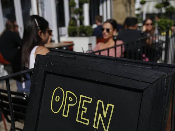 Currently pubs, restaurants and cafes are only allowed to serve customers outdoors as part of the Government's roadmap out of lockdown