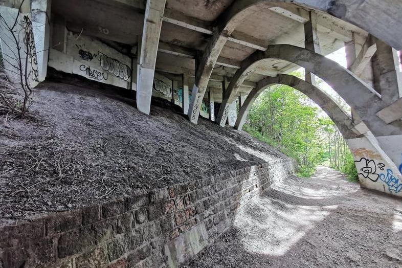'The footpath itself is hundreds of years old and can be seen on the 1830s map of the area. Take yourself down the footpath keeping the river on your right and you will come to the bridge that carries the Ring Road up to Horsforth.'