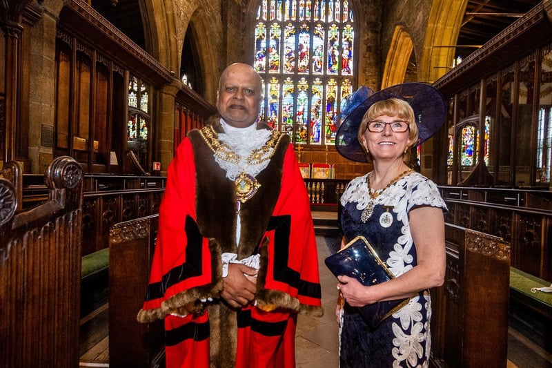 Councillor Pillai’s wife, Beverley, will be Mayoress as his consort for the year.