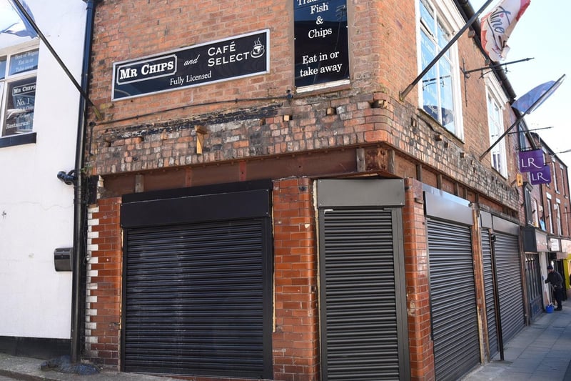 Exterior of Mr Chips and Cafe Select, 26 Hallgate, Wigan - scored four.
