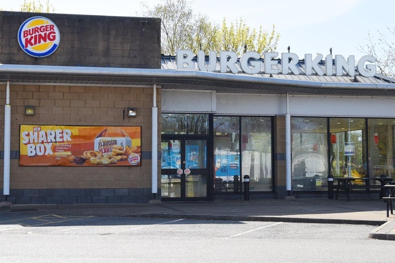 Exterior of Burger King, Robin Retail Park, Wigan - scored four