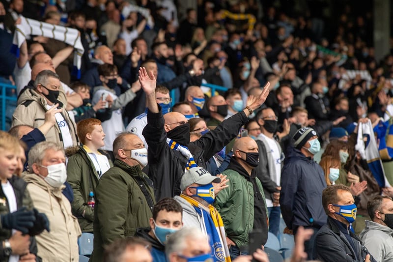 Around 8,000 Leeds supporters returned to Elland Road on Sunday.