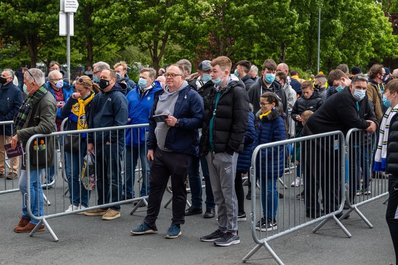 Around 8,000 Leeds supporters returned to Elland Road on Sunday.