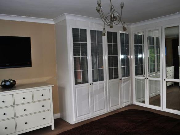 Built-in wardrobes.