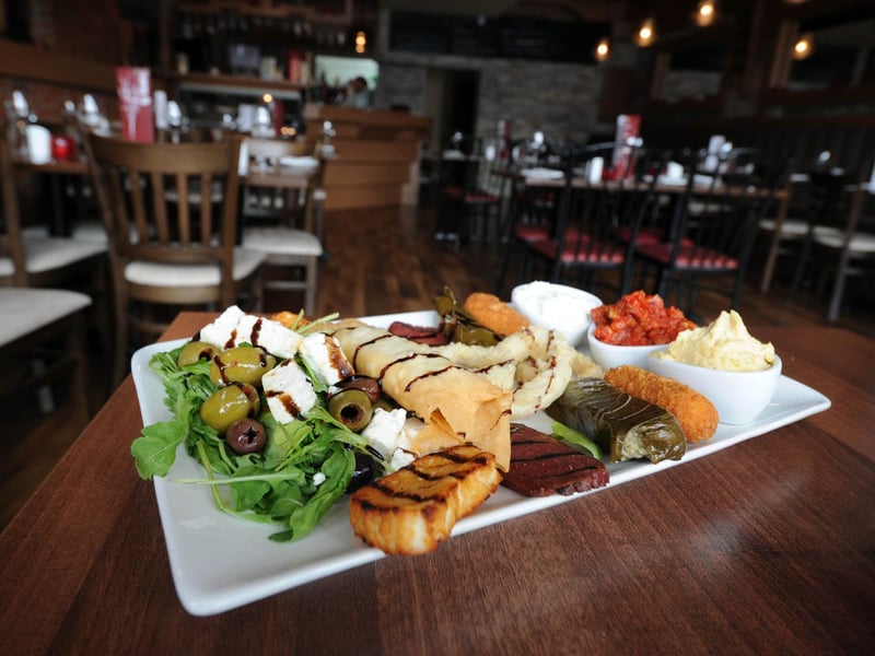This family-run Mediterranean kitchen in Horsforth offers Greek, Turkish and Italian-inspired dishes. The La Bistro meze platter for two includes a delicious selection of hot and cold starters including halloumi, cheesy peppers, tzatziki and grilled garlic sausage.