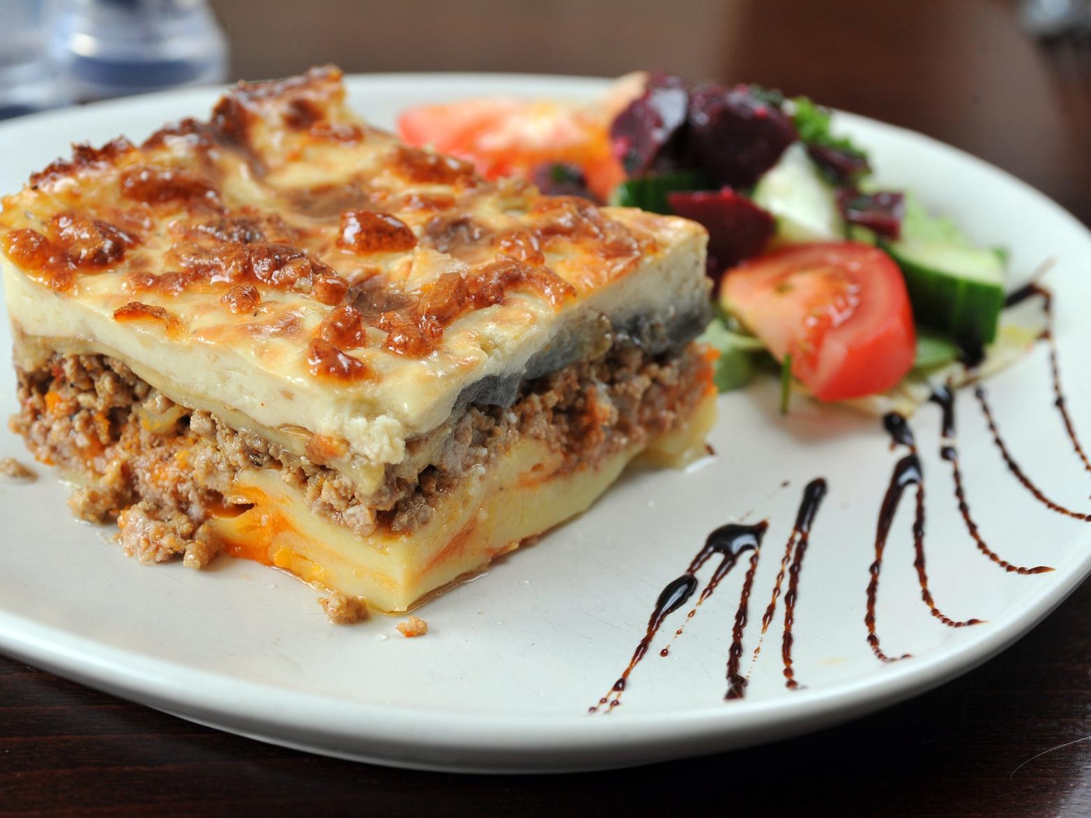 The lamb moussaka at The Agora in Horsforth