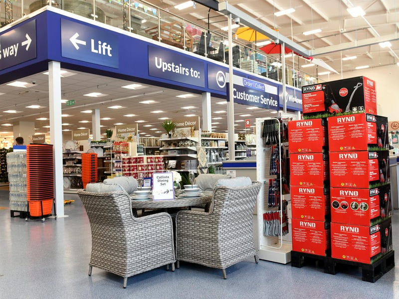 The new store is spread over two floors.