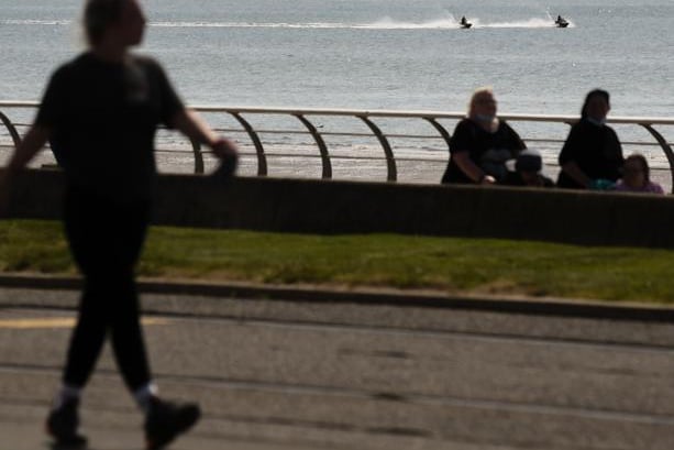 The warmer weather marks a welcome break from the rain that has dominated the UK since the start of the month.