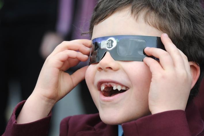 A six-year-old Eryc Jones enjoys the spectacle