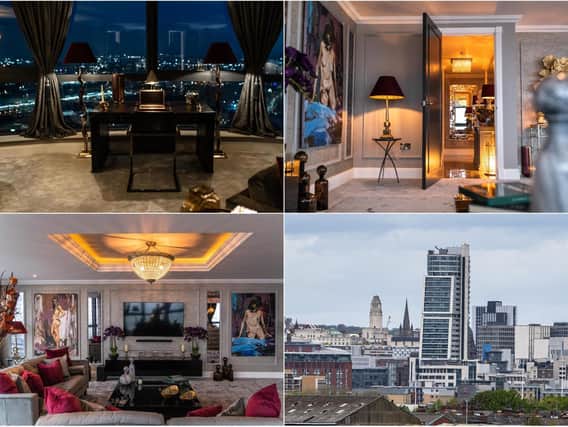 This magnificent Bridgewater Place penthouse is on the market with Knight Frank.