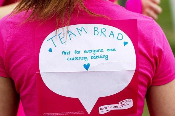 Visit raceforlife.cancerresearchuk.org and sign up for an event.