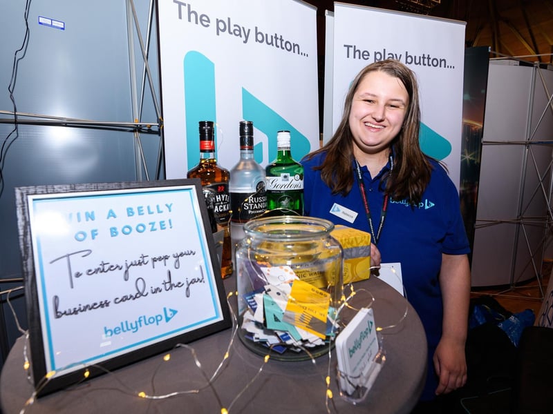 Rebecca Keegan from Bellyflop TV at Lancashire Business Expo