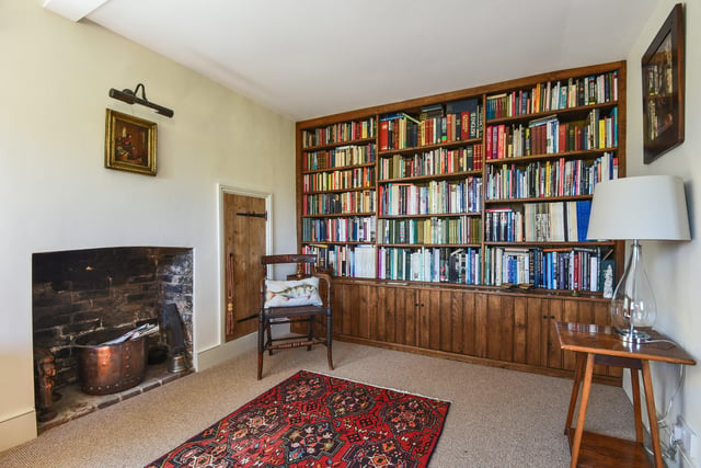 There is a  study/library area, a boot/gun room off the sitting room.
