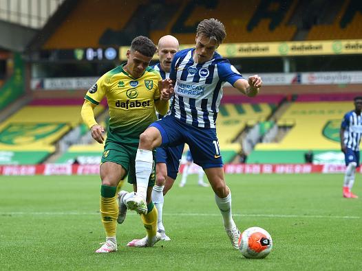 Albion's best player in the first half and unlucky not to be on the scoresheet before his goal. Great finish for his goal just before the break