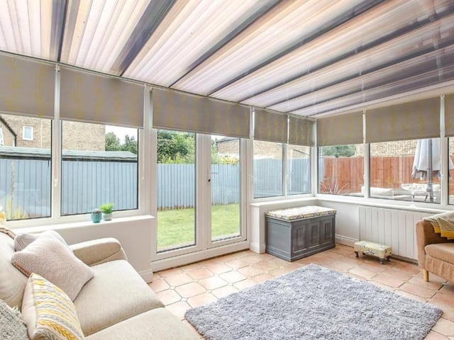Theres even a conservatory overlooking the garden!