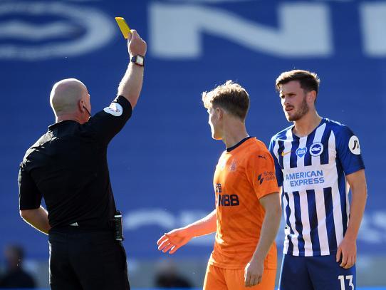 Played quite central and a threat with his deliveries from set-pieces. Booked in the first half and replaced by Mac Allister on 57