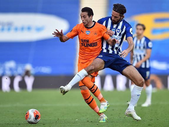 On for the final 20 and held his position and helped Brighton ease to the point they needed