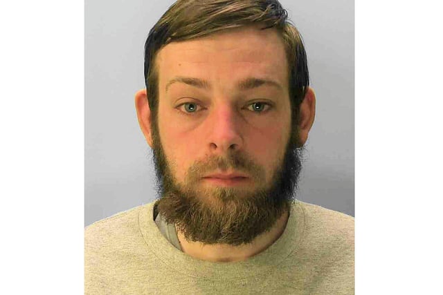 Daniel Passmore, 26, of no fixed address, burgled three homes in Eastbourne on April 18, just three weeks after being released from prison. He was sentenced to four years in jail for each burglary, to run concurrently, on July 7.
