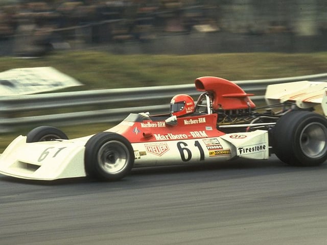 Niki Lauda went on to win the British GP three times after finishing 12th on this appearance in a Marlboro BRM in 1973