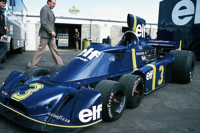 Tyrrell gave Jody Sheckter a revolutionary six-wheeled car for Silverstone in 1976
