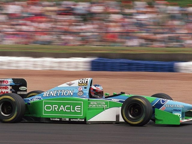 Michael Schumacher won seven world titles but only three times at Silverstone and drew a blank with Benetton here in 1994. Britain's Damon Hill won in a Williams.
