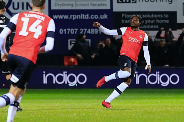 Yet another 'banger' to add to his collection, the midfielder crashed home a loose ball first time on his left foot to draw Luton level against their relegation rivals.