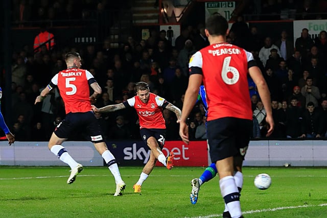 One of the best moments at Kenilworth Road last season, as the substitute slotted home the winner during stoppage time to bring the house down and ensure Luton gained a massive 2-1 victory over Wigan Athletic.