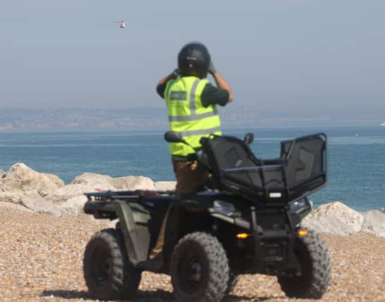 The Coastguard and RNLI are combing the seas off Lancing, in relation to a green dinghy SUS-201008-163409001
