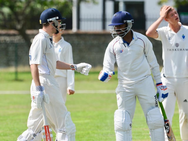 Action from Billingshurst's narrow win at Worthing / Picture: Stephen Goodger