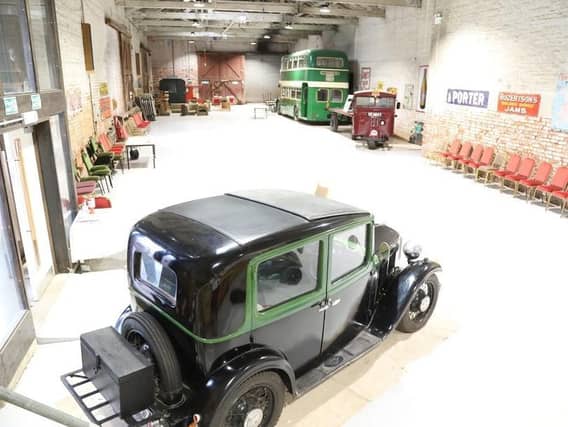 Inside Rushden Goods Shed