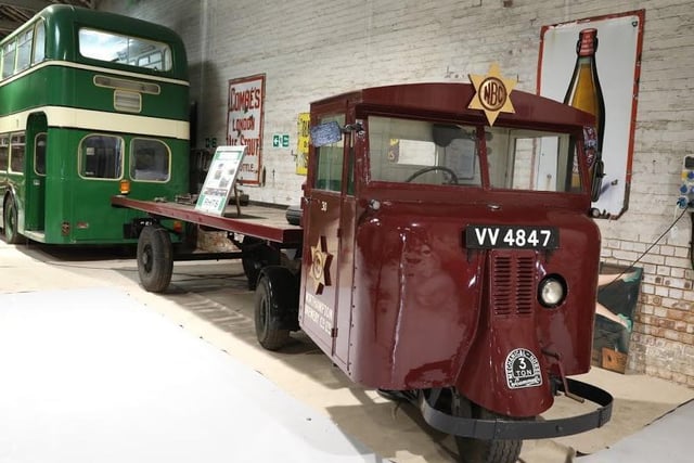The bus at Rushden Goods Shed used to take schoolchildren from Raunds to Wellingborough