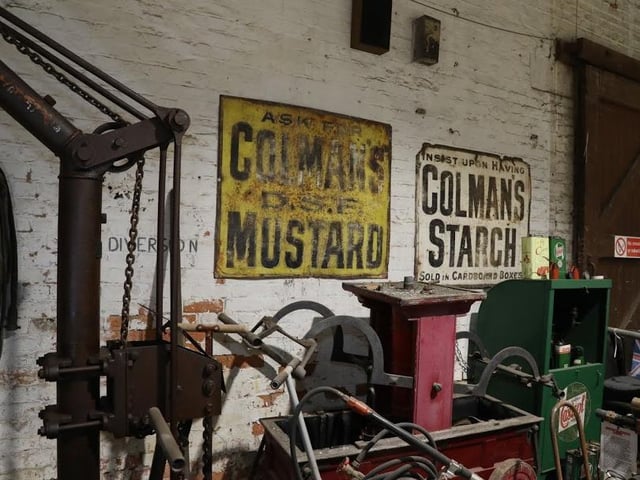 There's plenty to see inside the goods shed